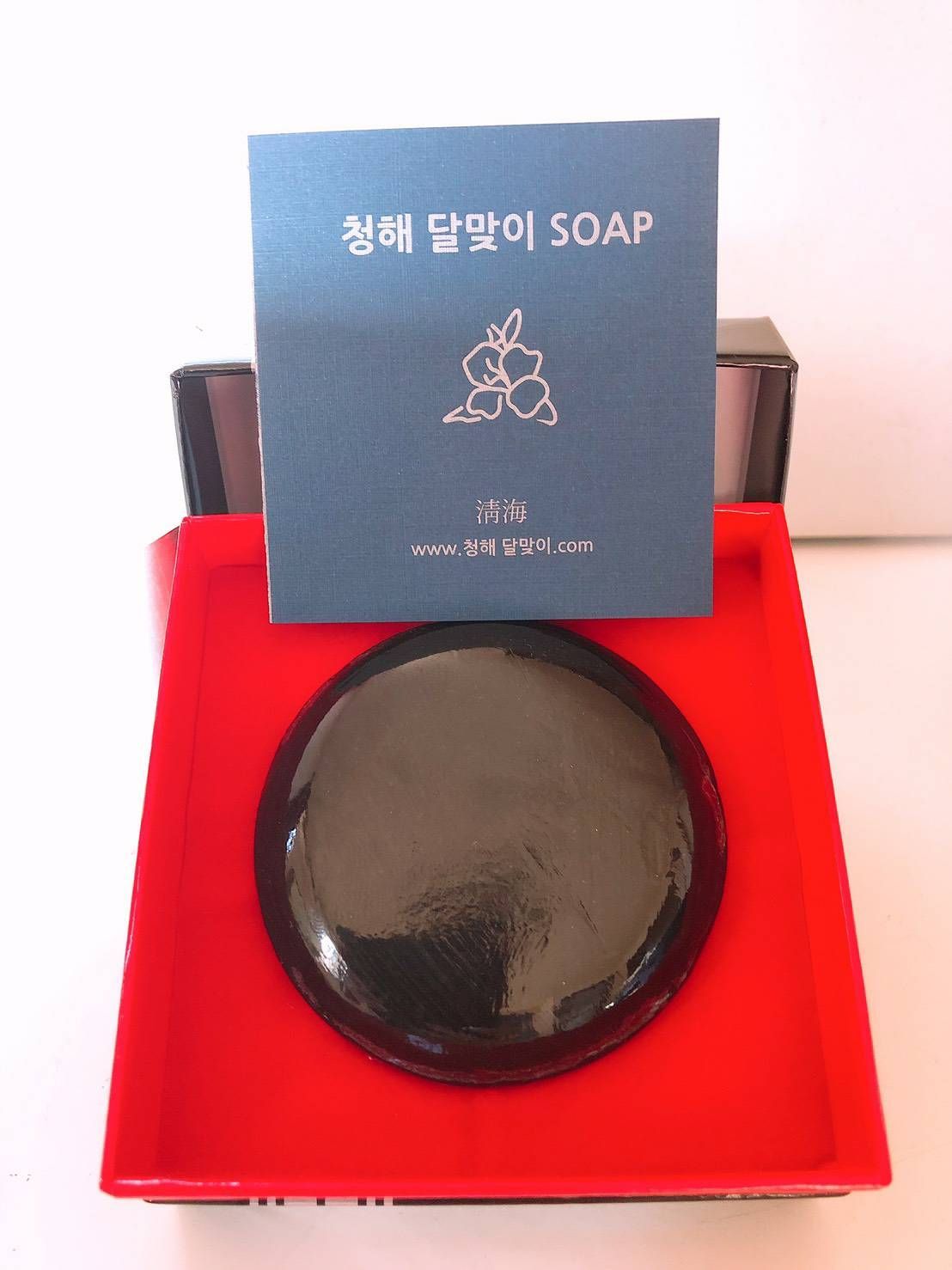 天然薬草再生石鹸 新商品 K 韓国 天然薬草再生石鹸 【ピンク】月見ソープ K