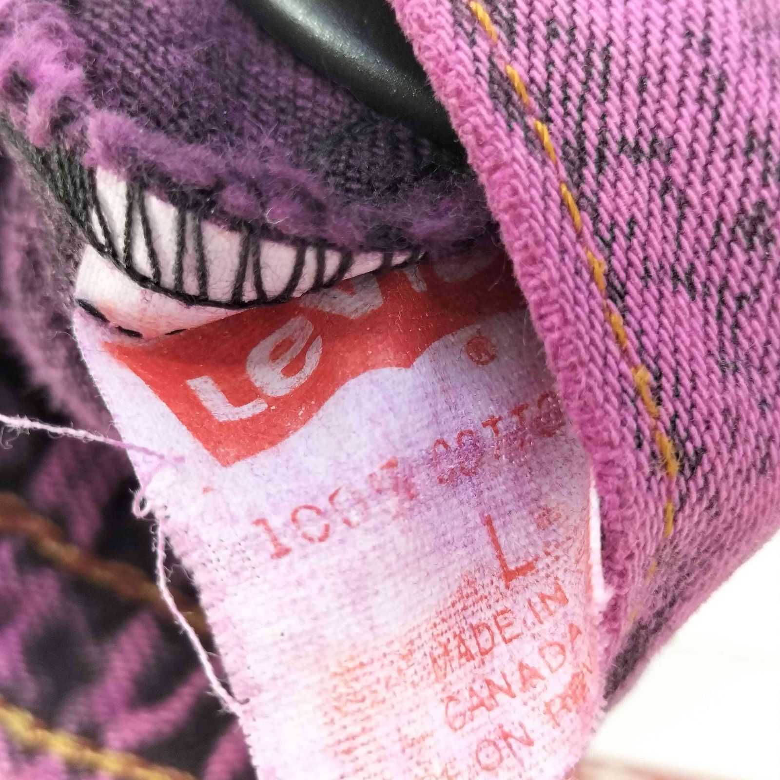 リーバイス Levis SPORTJEANS カナダ製 後染 ケミカルウォッシュ