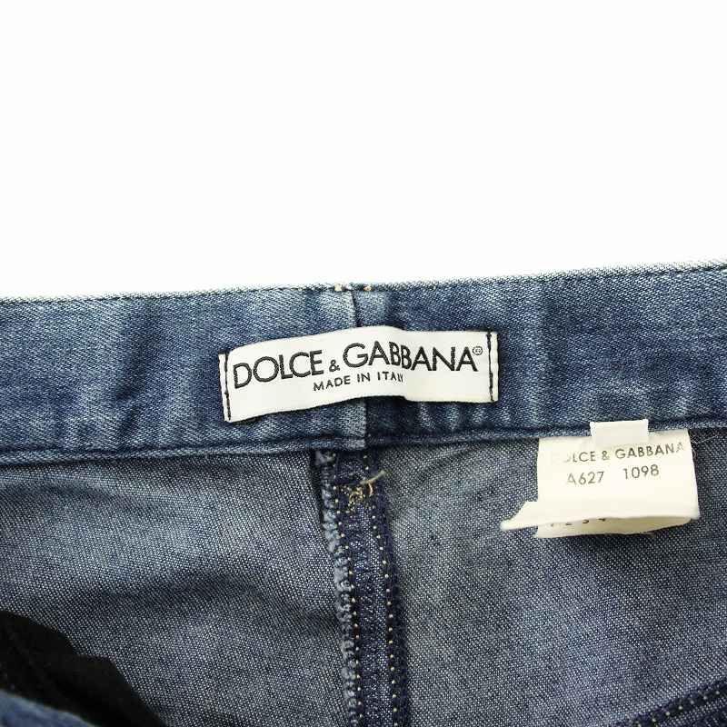 DOLCE&GABBANA ドルガバ デニム パンツ 52 2XL ダブルジップ ドルチェ&ガッバーナ ドルガバ DOLCE&GABBANA デニムパンツ