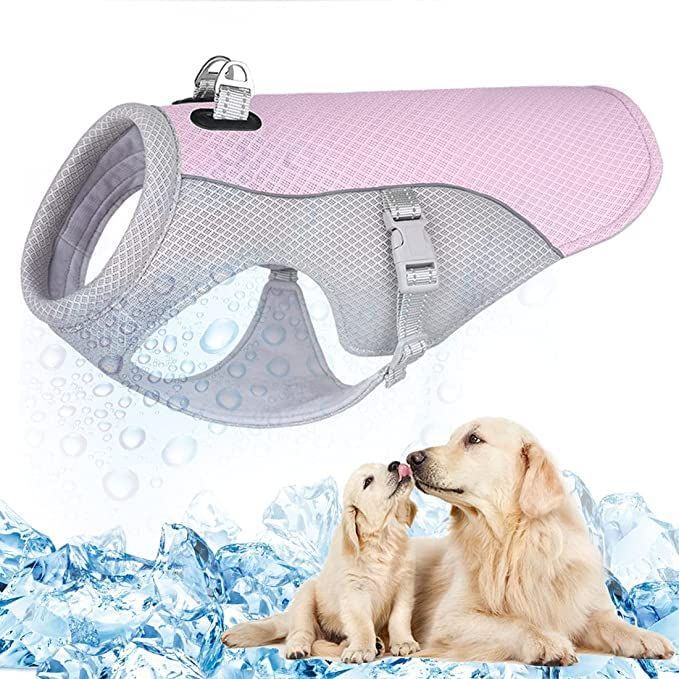 【数量限定】犬用クールジャケット 冷やす服 ひんやりお散歩の冷感犬服 暑さ対策 夏熱中症対策グッズ TOPSOSO 冷却服 小中型犬用 お散歩 お出かけ