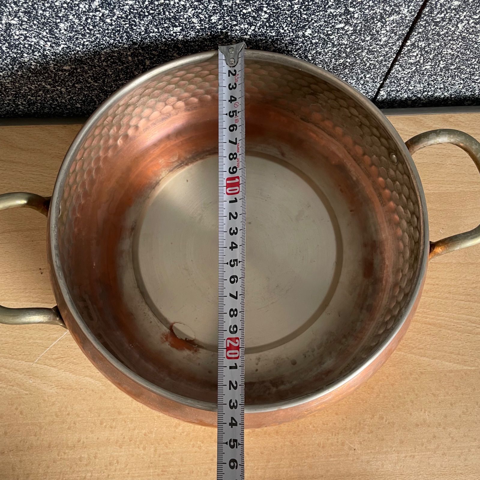 昭和レトロ】【未使用品】シグマ 銅鍋 両手鍋｜Yahoo!フリマ（旧