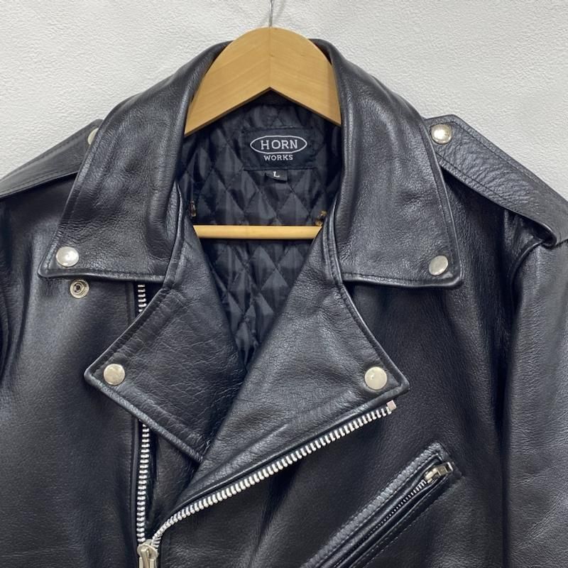 HORN WORKS　ホーンワークス ダブル ライダース バッファローレザー 楽天市場】Horn Works 本革 UKタイプ ダブルライダース