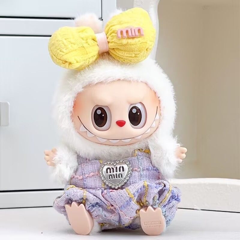 新品2点セット ワンピースlabubuラブブぬいぐるみ服17cm着せ替え
