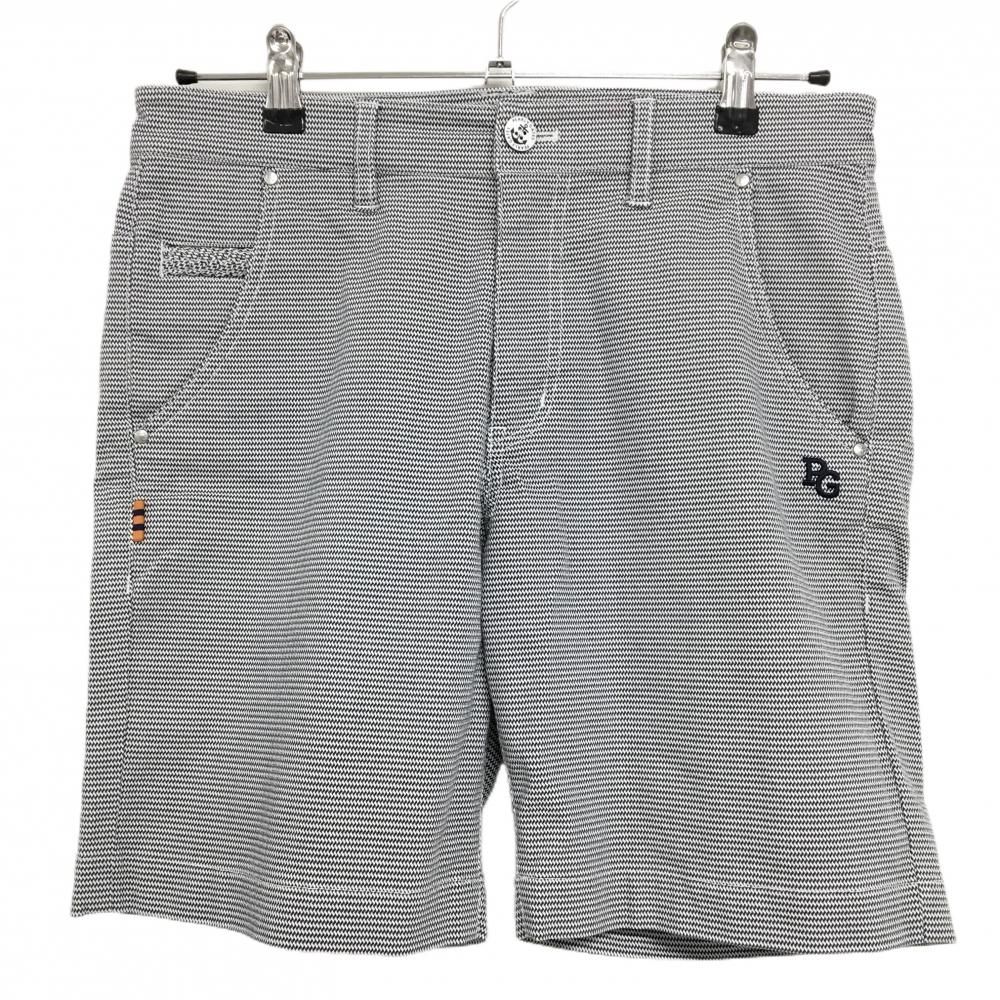 【新品】パーリーゲイツ　ハーフパンツ　Mサイズ　グレー 売れ筋 【超美品】パーリーゲイツ ハーフパンツ ネイビー×白 ギザギザ