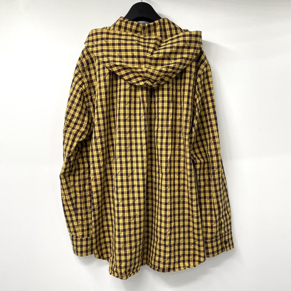 BALENCIAGA フーデッドシャツ ブラック イエロー サイズ39 485990 バレンシアガ 17