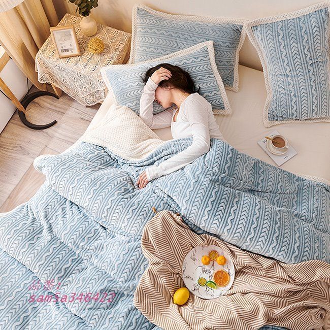 布団カバー ブランケット ダブル フランネル毛布 秋 冬 寝具 静電気防止 マイクロファイバー 洗える 暖か 薄手 あったか毛布 am5a346422 MARWIL-DEMENAGEMENTS_CH