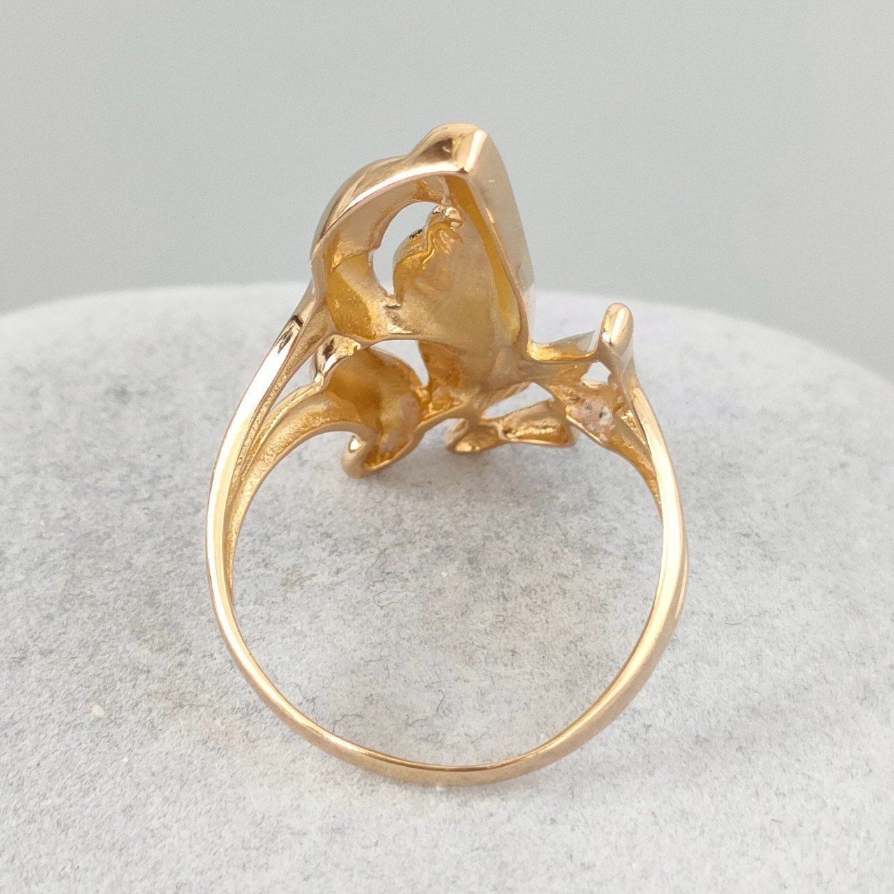 (B092616) K18リング 蝶 約8号 18金 YG 指輪 B092616) K18リング 蝶 約8号 18金 YG 指輪 B092616) K18リング 蝶 約