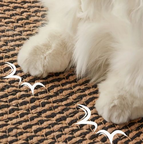 62x91cmペルシャ手織り・クム・マット(910)玄関・ラグ・絨毯