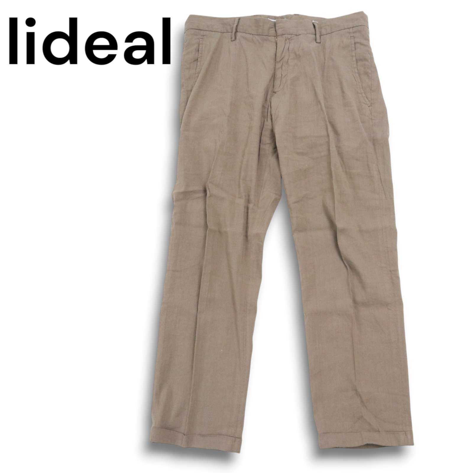 ☆lideal Pureスリム ストレッチ ストレート パンツ lideal リディアル 
