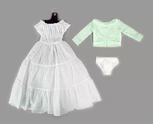 ドールアクセサリー　DD用 白ワンピース＆ブルーカーデセット 「天使のころも」 ボークスショップ＆ホビー天国ウェブ限定 白ワンピース＆ブルーカーデセット | ボークス公式 ドルフィー
