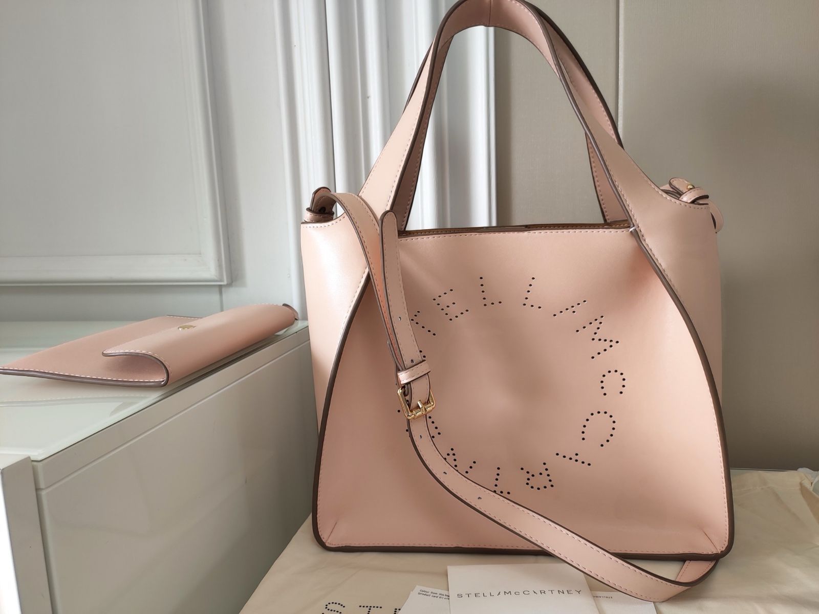 stella mccartney ステラマッカートニー レディース ロゴトートバッグ 2WAY ハンドバッグ ショルダーバッグ Pink