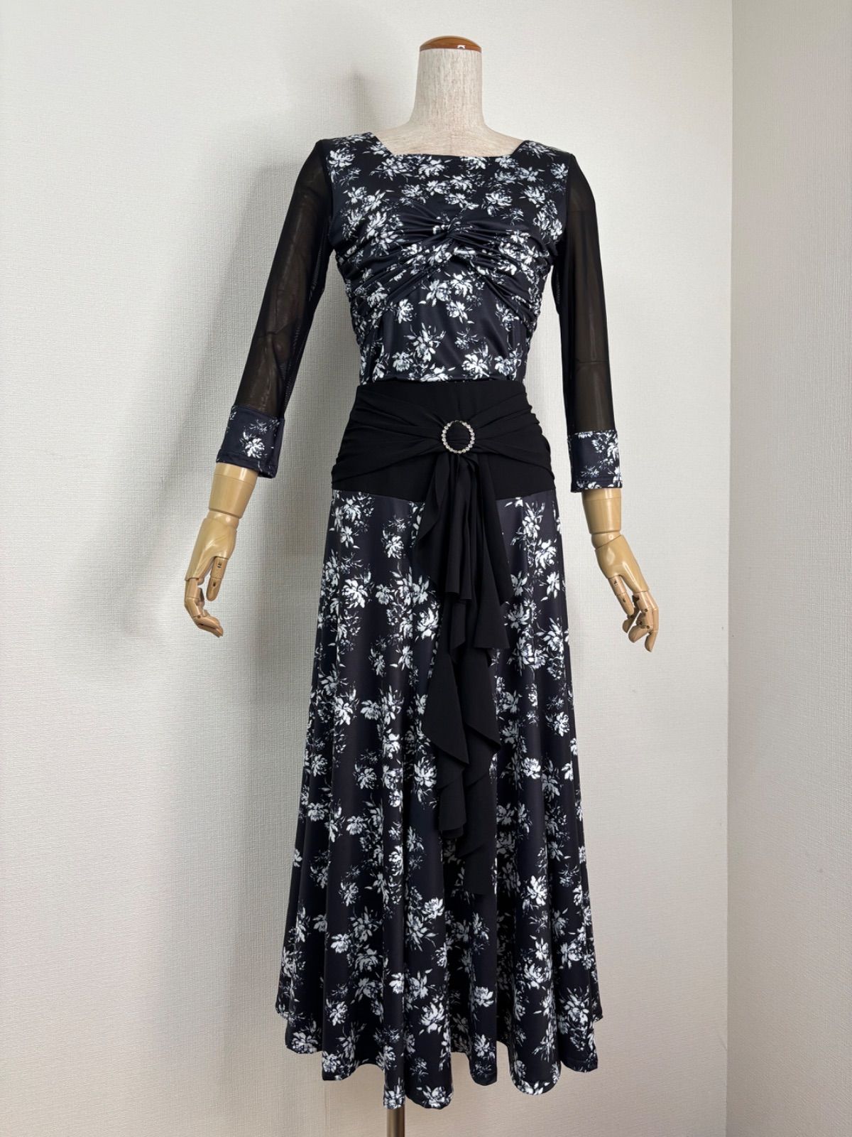 前後お好みフリル-ストーンバックルスカート