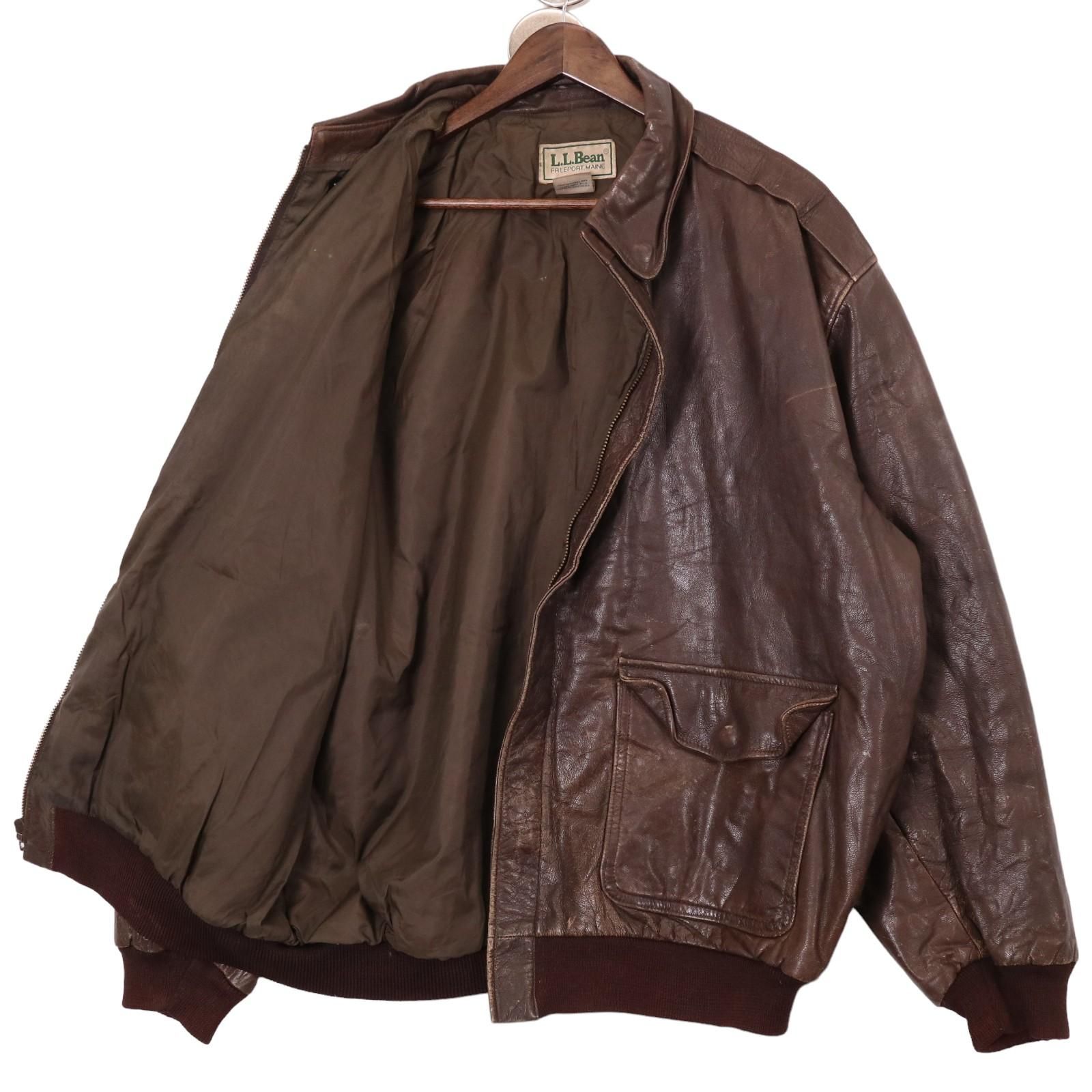 90年代 USA製 L.L.Bean エルエルビーン A-2タイプ フライトジャケット 