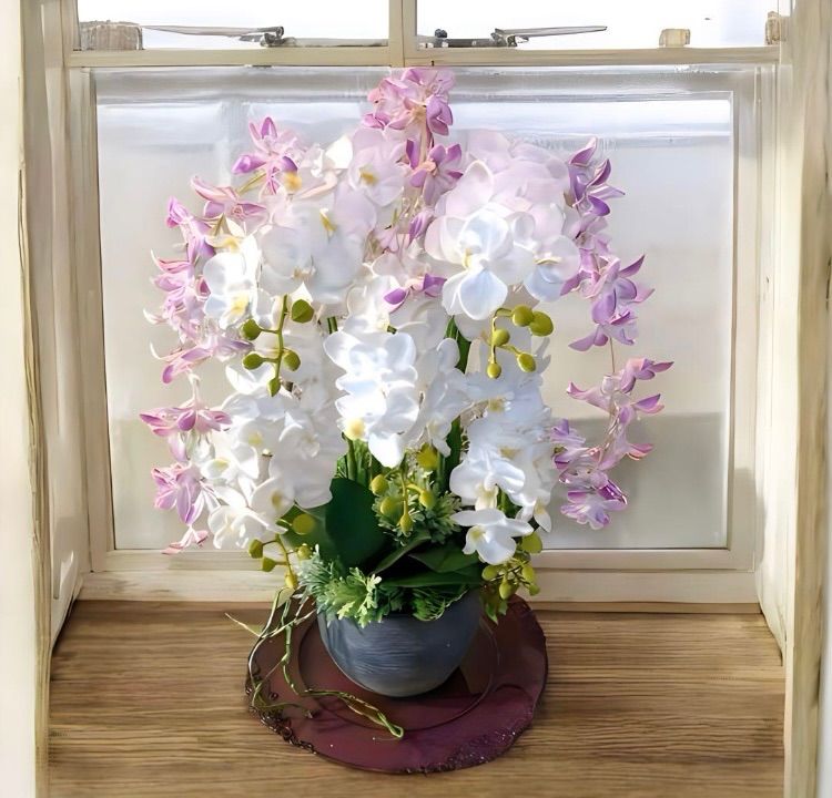 光触媒 2024 人工観葉植物 ウォールグリーン フェイクグリーン 胡蝶蘭