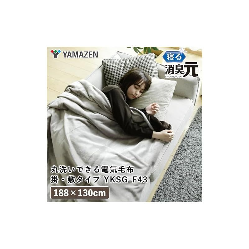 消臭元 188×130cm 消臭 ダニ退治機能 YKSG-F43(GG/BR) 消