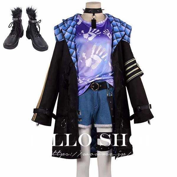 ホロスターズ holostars hololive 奏手イヅル かなで いづル コスプレ 衣装 ウィッグ 靴 道具別売り