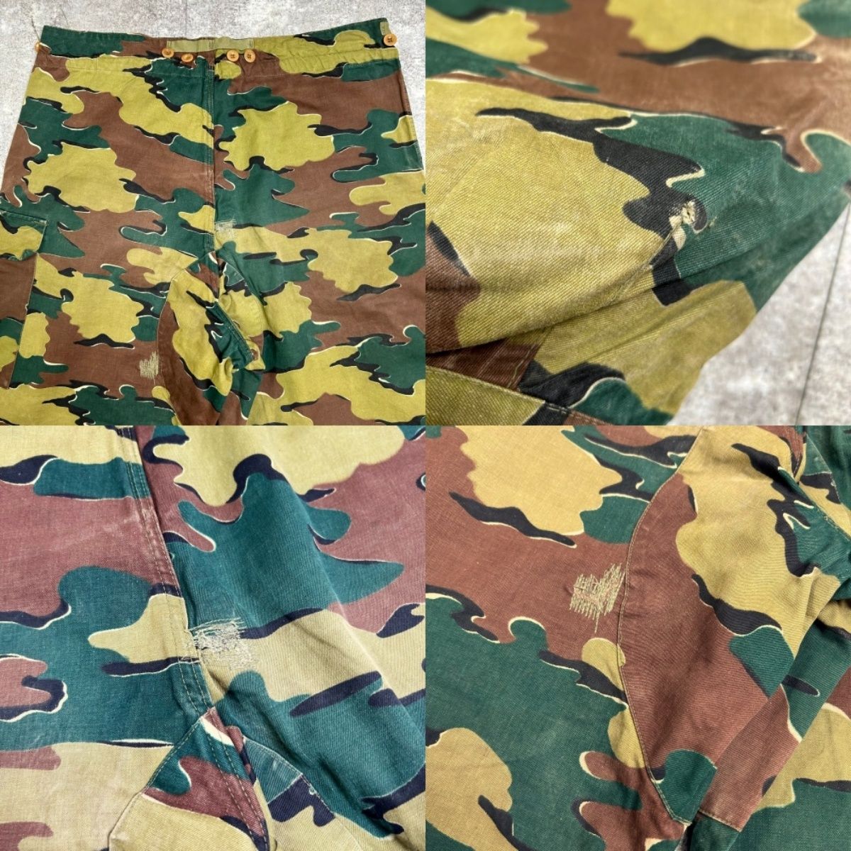 50s ベルギー軍 M-58 ジグソーカモ オーバーパンツ ユーロミリタリー 50's 50s ベルギー軍 M58 ジグソーカモオーバーパンツ ユーロ