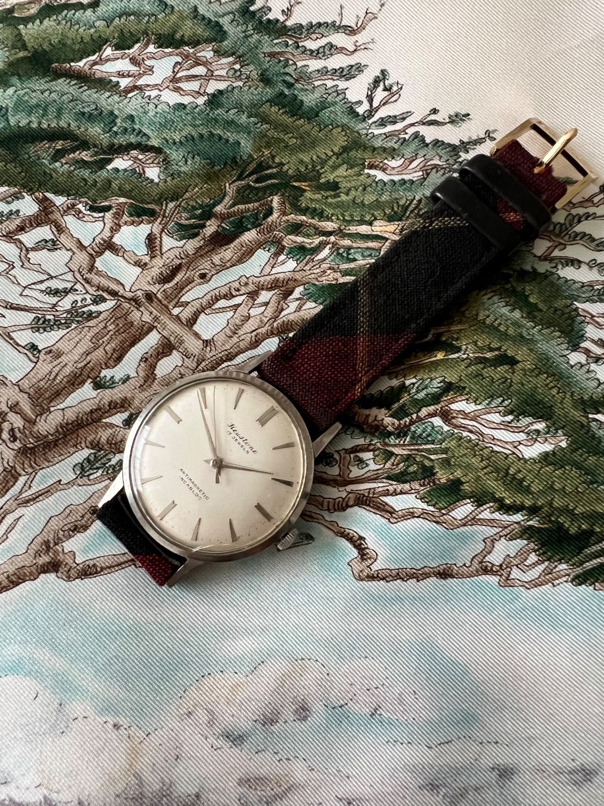 スイス製 ヒューストン 手巻き 時計 メンズ アンティーク