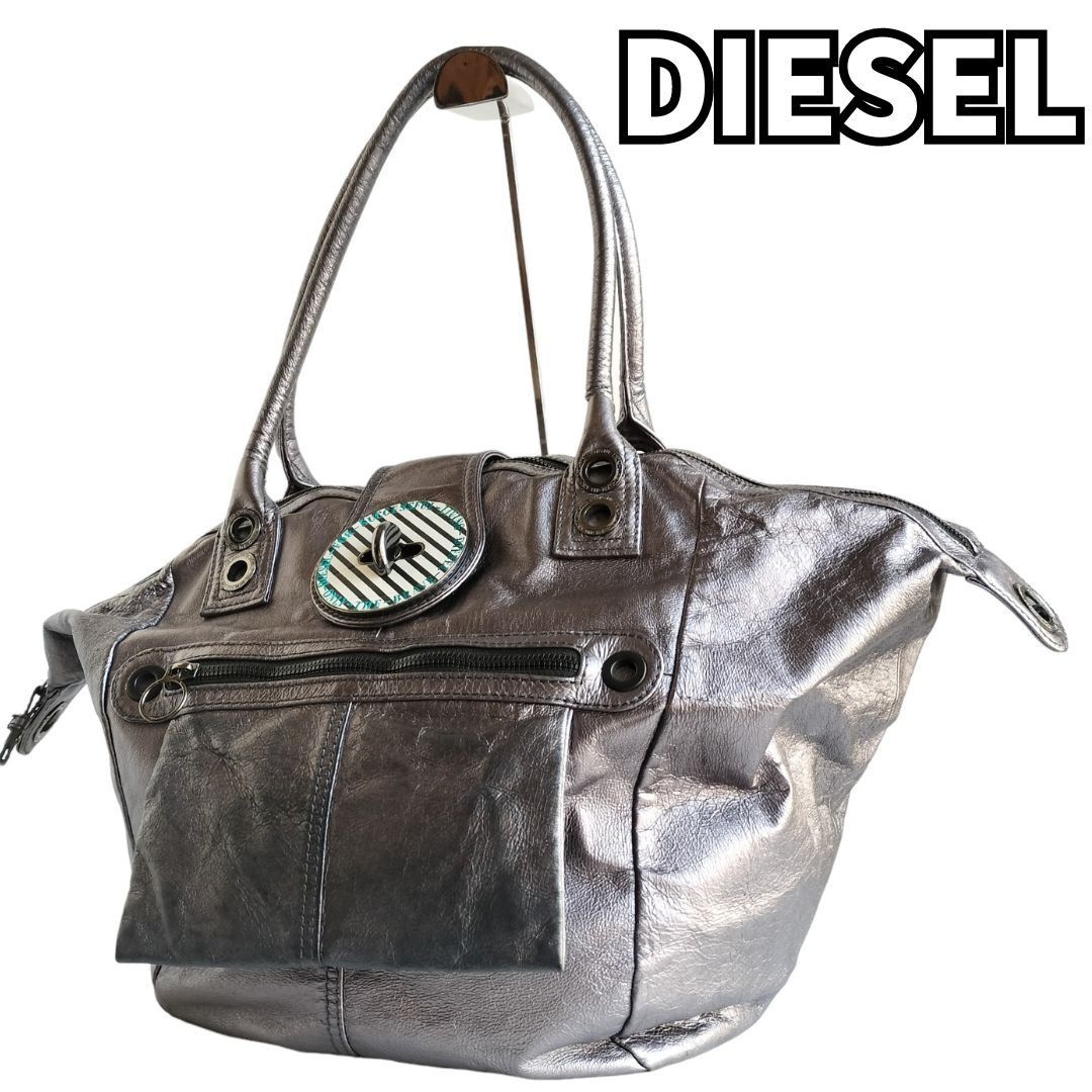 diesel y2k ハンドバッグボストン 希少限定アイテム✨】 DIESEL ディーゼル ハンドバッグ ボストン 渋谷
