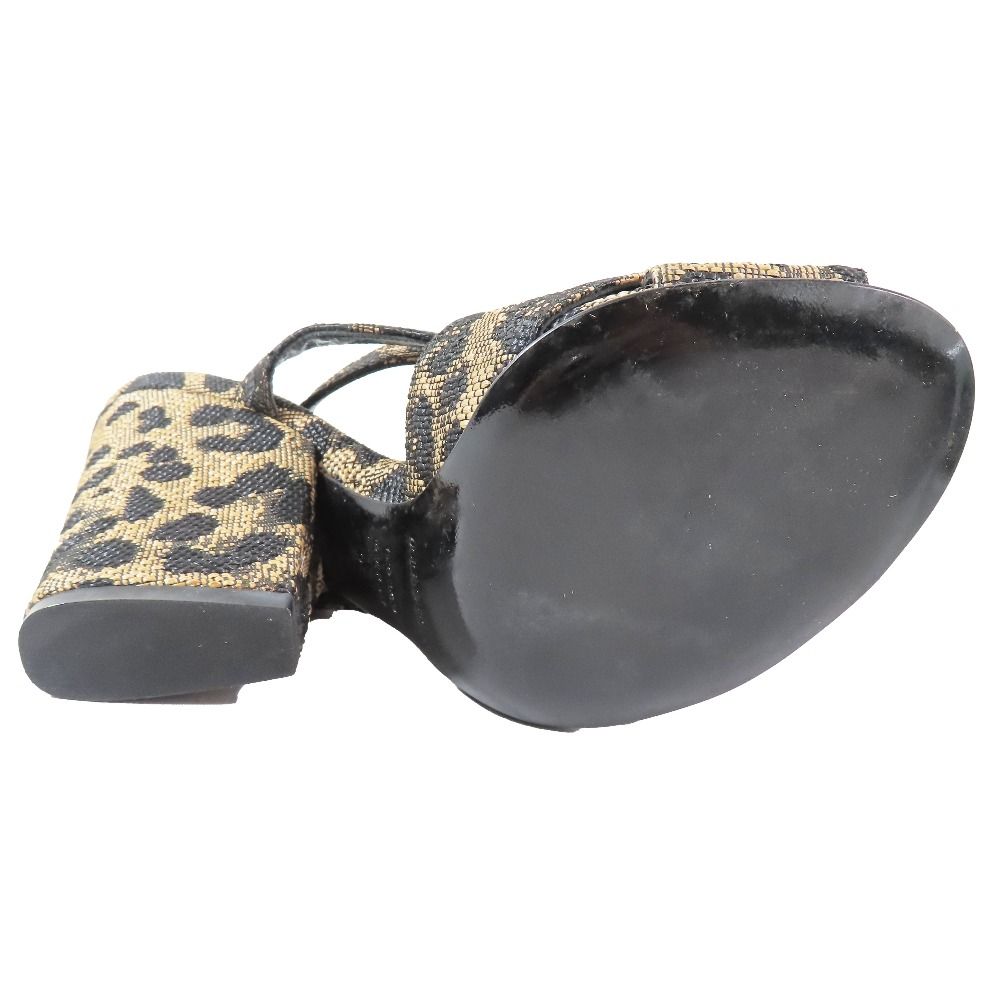 未使用 DOLCE&GABBANA ドルチェアンドガッバーナ ヒョウ柄 ミュール