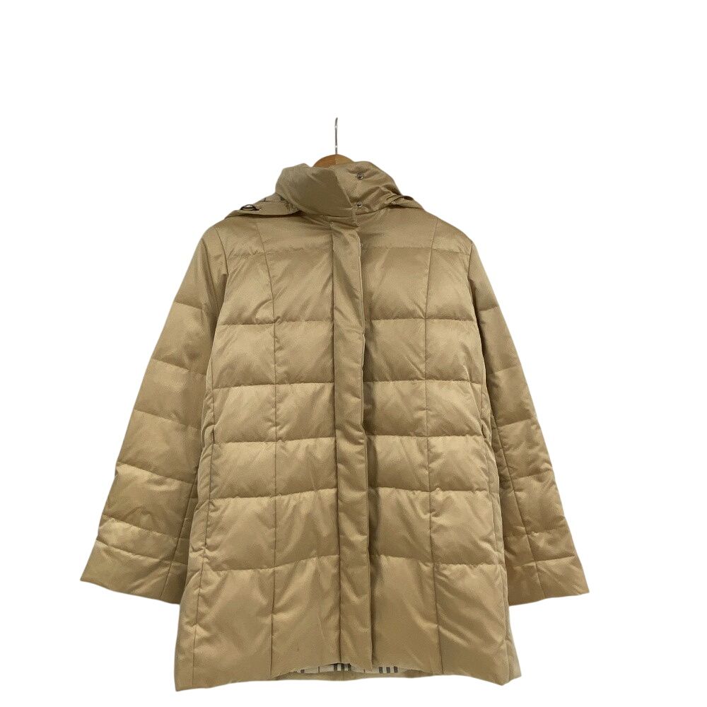 ★BURBERRYバーバリー ダウンジャケット レディース　36　ベージュ系 BURBERRY/バーバリー ポリエステル ダウンジャケット ベージュ