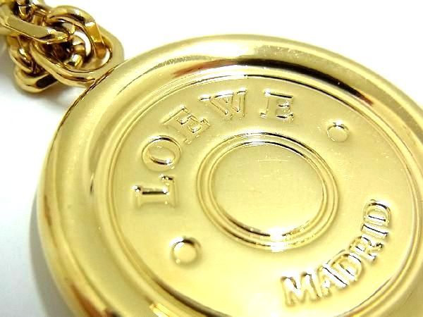 【極美品】ロエベ コインモチーフ バッグチャームキーホルダー キーリング 美品 ロエベ LOEWE コインモチーフ バッグチャーム /ゴールド