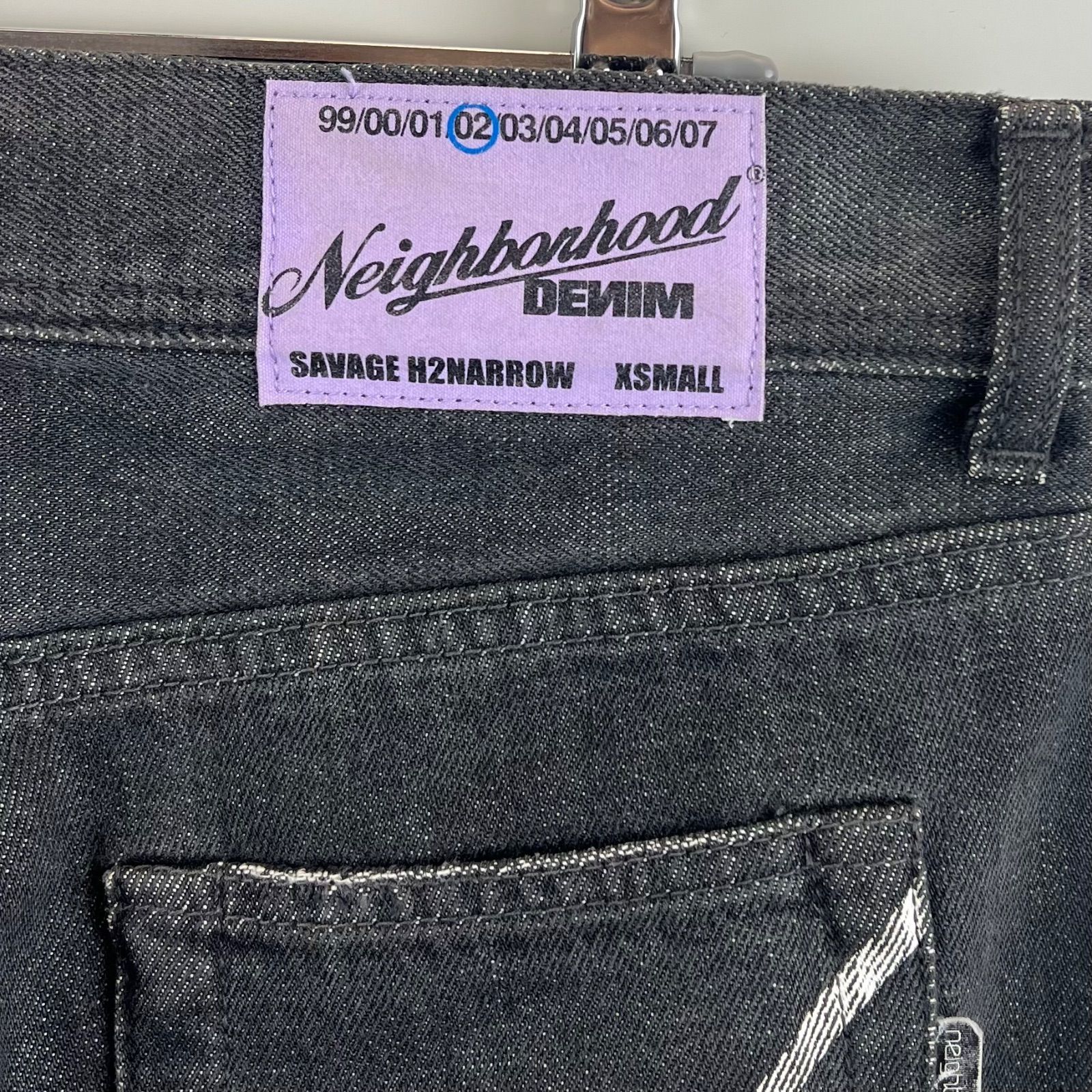 NEIBORHOOD 00s 2002 archive SAVAGE H2 NARROW denim pants XS