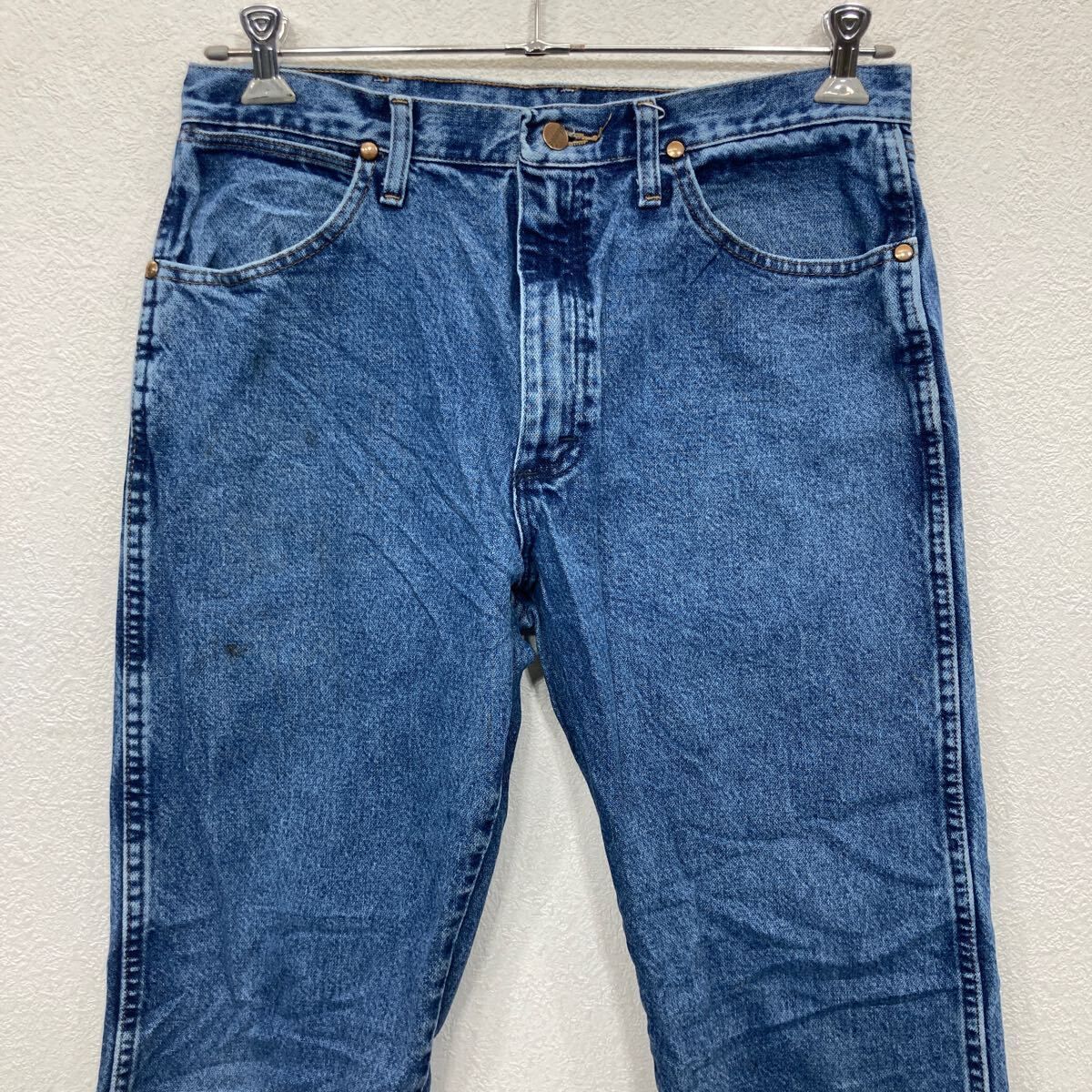Wrangler デニムパンツ W33 インディゴブルー ラングラー ジップアップ