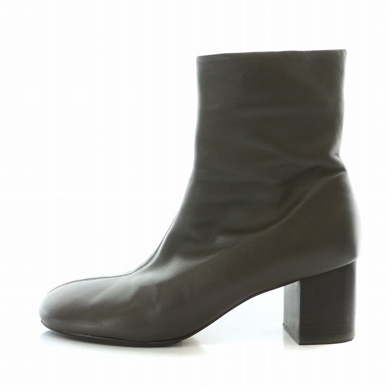 アダムエロペ Adam et Rope' 23AW ラムレザーミドルブーツ