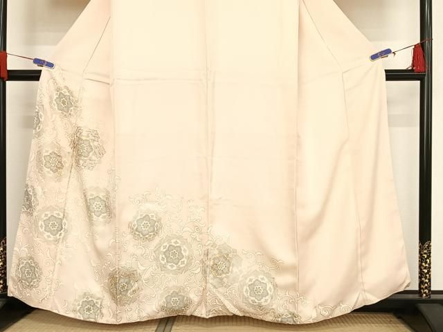 平和屋着物○訪問着 正倉院花文 金彩 三越扱い 正絹 逸品