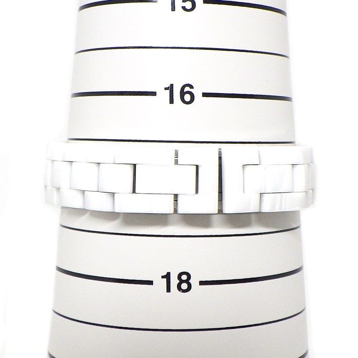 シャネル CHANEL 腕時計 J12 H1628 12ポイント ダイヤインデックス カレンダー 回転式ベゼル ホワイト 文字盤 SS セラミック クオーツアナログ 【中古】 CHANEL - シャネル CHANEL 腕時計 J12 H1628 12ポイント ダイヤ