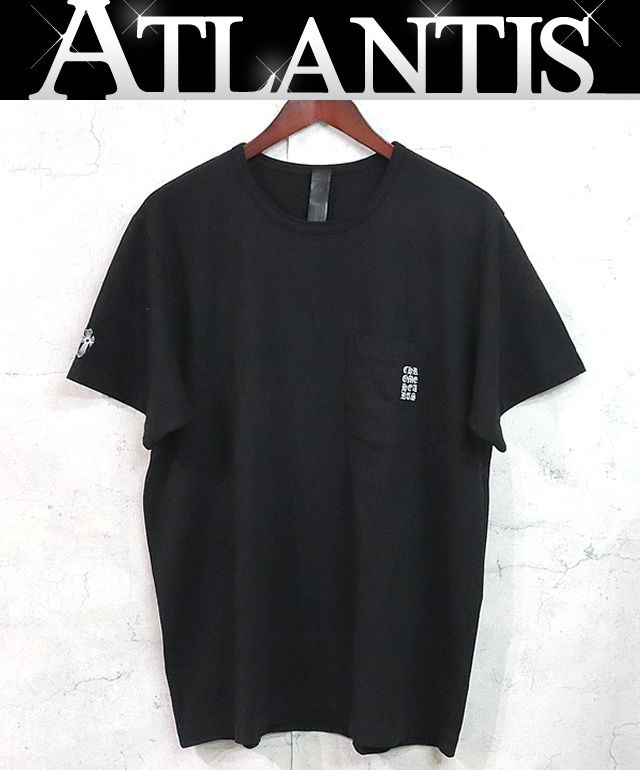 CHROME HEARTS 銀座店 クロムハーツ Y NOT オールドイングリッシュ ロゴ刺繍 Tシャツ 半袖 メンズ size XL 黒 100420