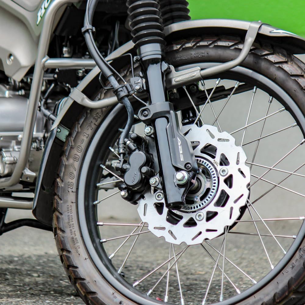 数量 Mr Quick製 HONDA ホンダ CT125 ハンターカブ JA55 JA65 220mm フロント 190mm リア ウェーブディスクセット シルバー BRIGHTFACE_UK