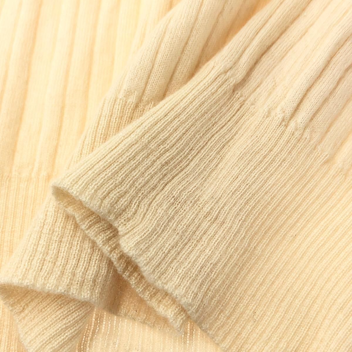 Drawer - ☆なな☆DRAWER カシミヤ シルク18G リブクルー 18G カシミヤシルクリブクルーネックニット
