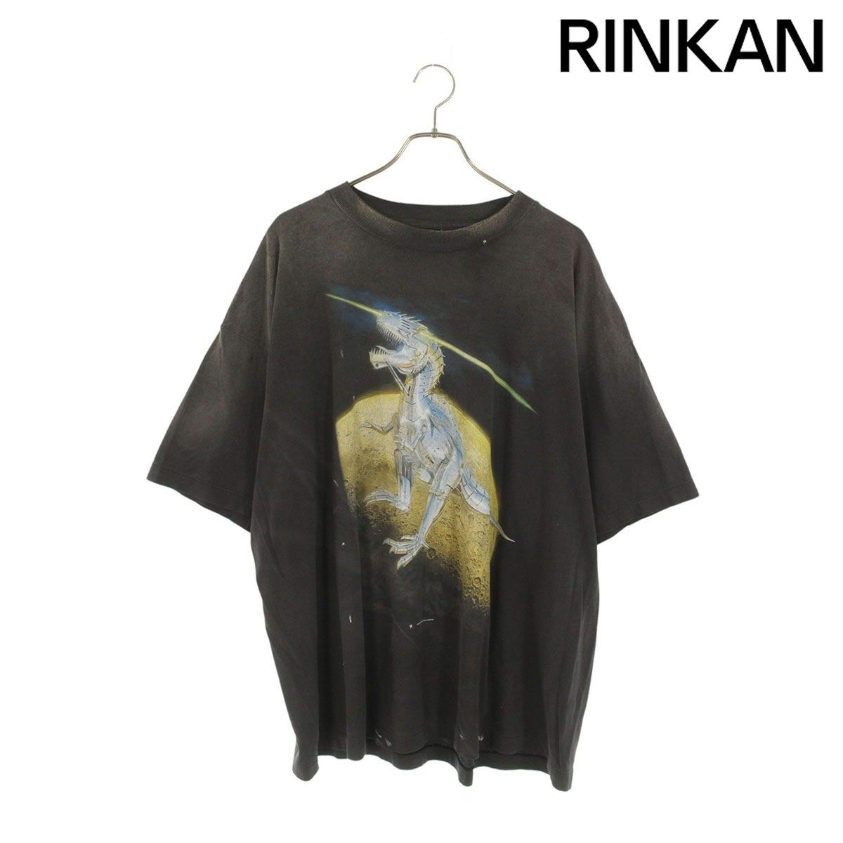 セントマイケル 25AW SM-HR1-0000-C76 空山基ヴィンテージ加工Tシャツ メンズ XXL