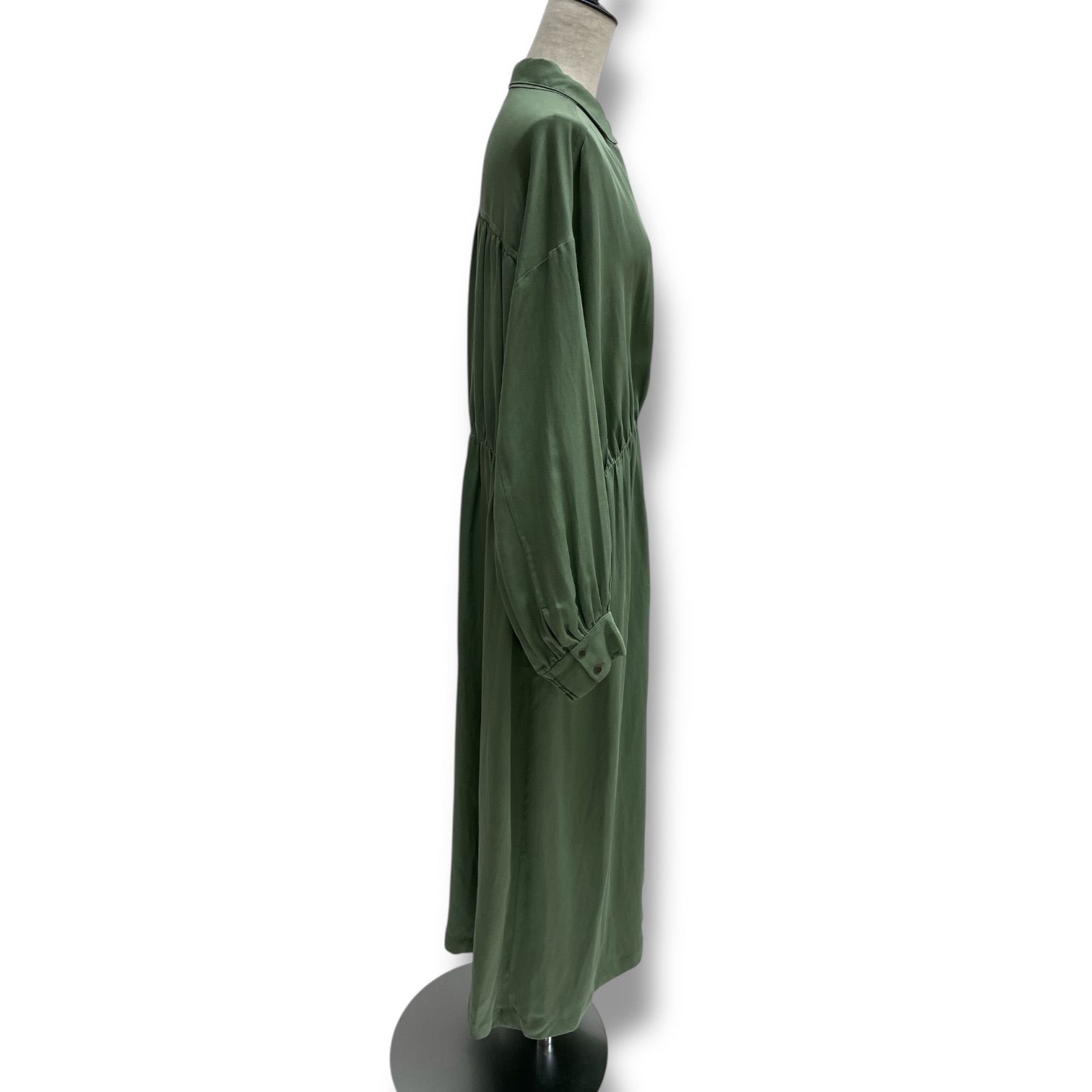MOGA モガ テンセルサテンシャツドレス ロングワンピース ドレス