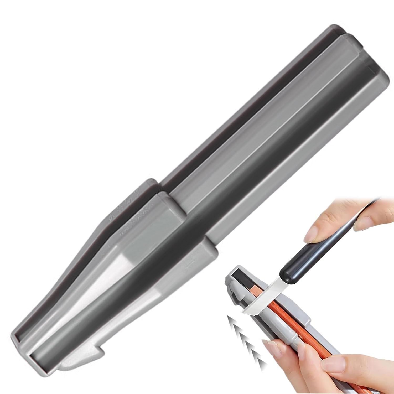 フラット鉛筆削り アイライナー削り器 4 in 1 ペンシルシャープナー メイク からプロまで使える 安全で持ち運びに便利な眉用シャープナー