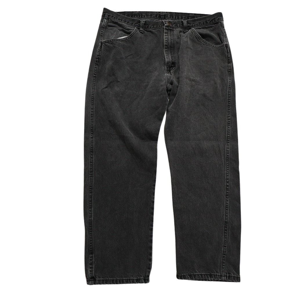 古着卸 RUSTLER ラスラー ブラックデニム パンツ 7枚セット メンズ 38 40 フェード アタリ 古着 NC1277