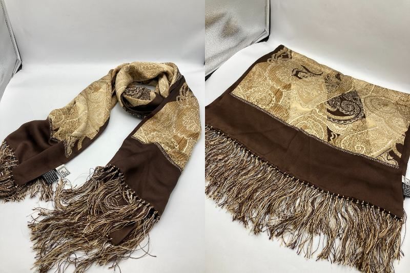 GIANNI VERSACE ジャンニ ヴェルサーチェ フリンジ シルクストール