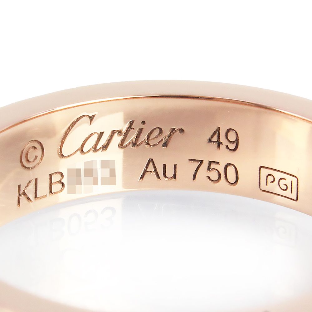 最終値下価格　カルティエ　ラブウエディングリング　750PG　＃49　9号　箱付 Cartier - 最終☆カルティエ ラブリング 750 #49 9号 Cartier の