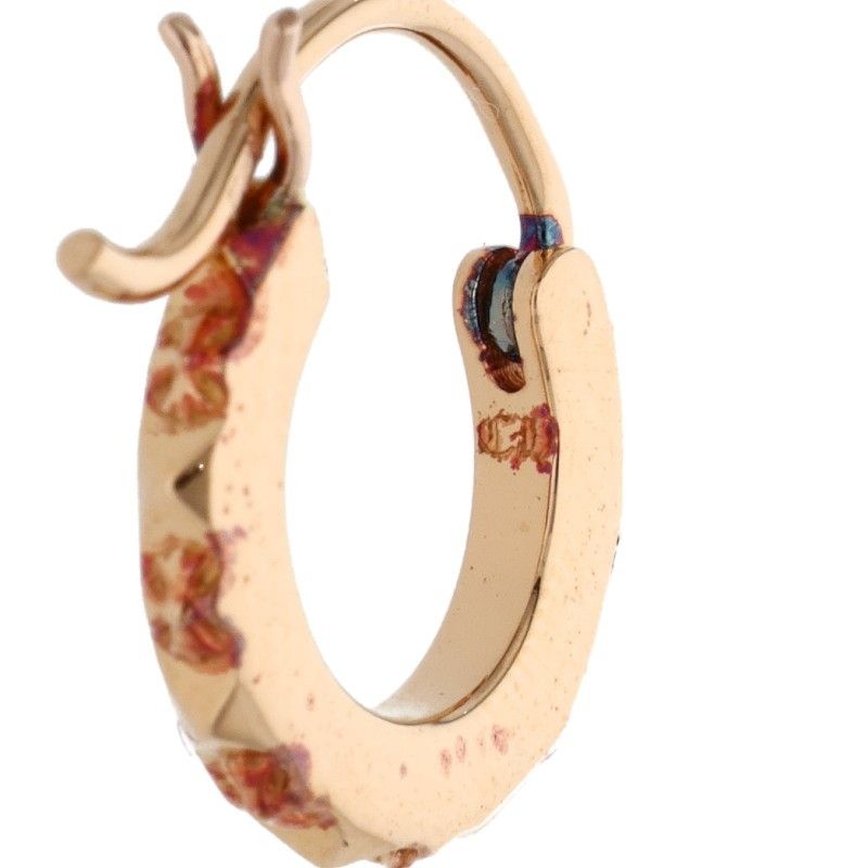 クロムハーツ 22K HOOP TFP TINY タイニーフープ ゴールドピアス