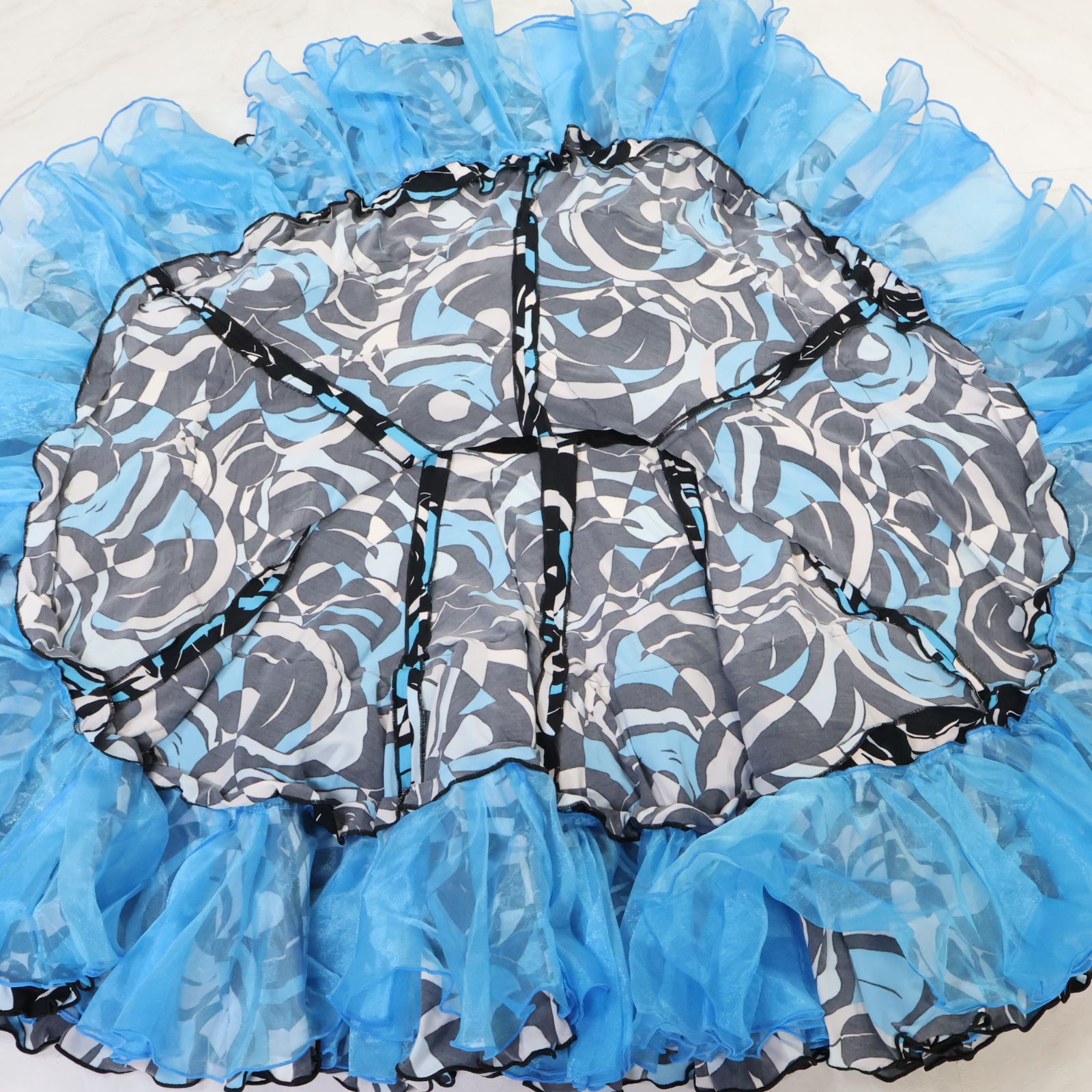 美品 フラメンコ衣装】ブルー SONIA JOHNES ソニアジョーンズ