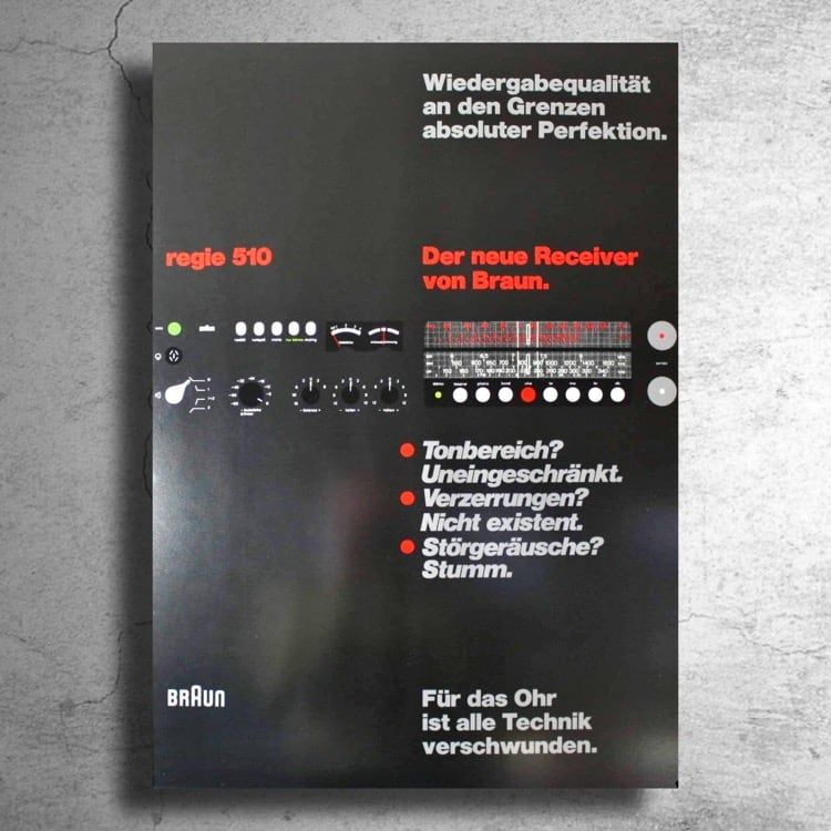ディーター・ラムス x BRAUN』ドイツでの希少な展示ポスター 希少