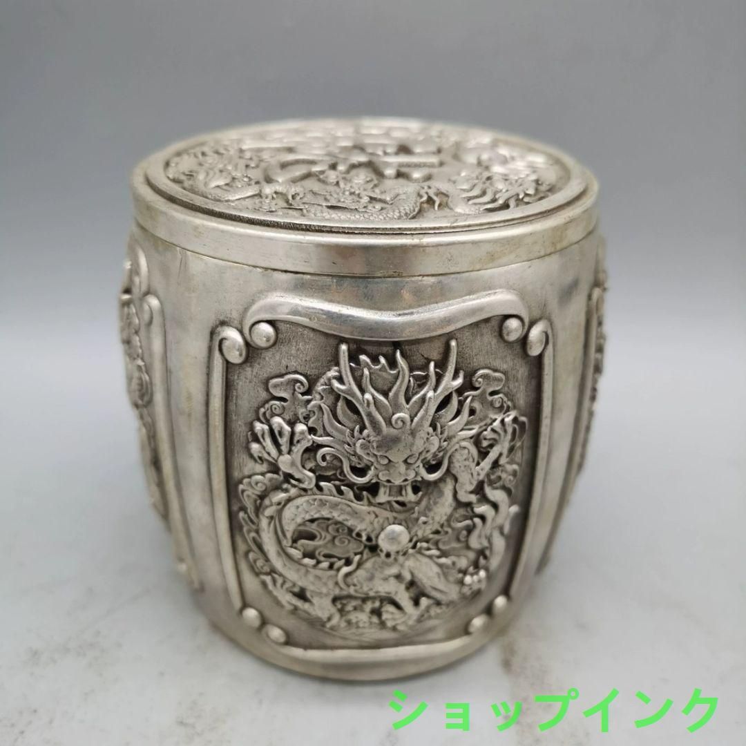 銅製 福字竜紋茶壺 茶桶 茶道具 香道具 装飾品 工芸品 置物 銅製 福字竜紋茶壺 茶桶 茶道具 香道具 装飾品 工芸品 置物