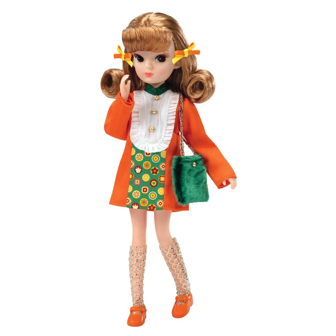 タカラトミー リカちゃん ドール レトロリカ ミカン色のくちびる (タカラトミー100周年記念商品) 着せ替え おままごと おもちゃ 3歳以上 