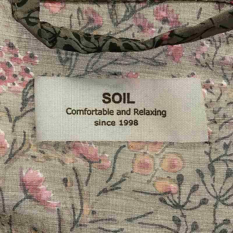 新品タグ付き✨ SOIL ソイル コットンシルクオールインワン 花柄 リボン SOIL / ソイル | フラワー柄 コットンシルク オールインワン