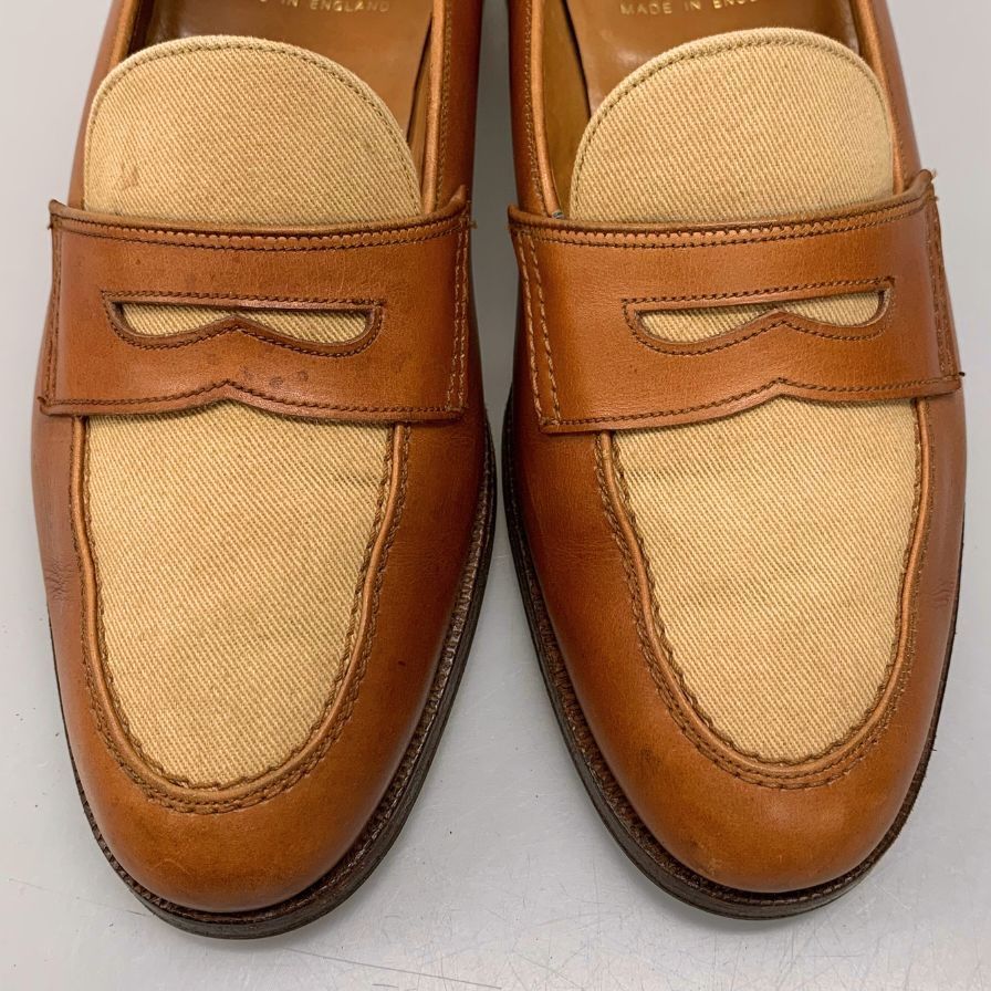 【シャッター】Crockett&Jones キャンバスコンビローファー クロケット&ジョーンズ ローファー キャンバスコンビ【AFC44-2