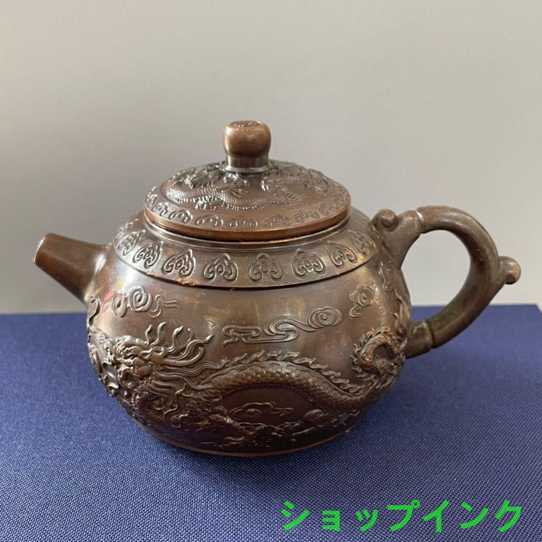 十二支龍頭茶壺 龍鳳壺 銅壺徳利 茶道具 煎茶器 装飾品 工芸品 美術品 置物 十二支龍頭茶壺 龍鳳壺 銅壺徳利 茶道具 煎茶器 装飾品 工芸品 美術