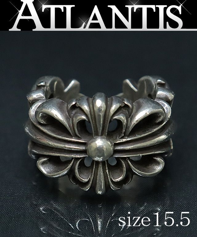クロムハーツ Chrome Hearts リング ダブル フローラル クロス リング Double Floral Cross Ring