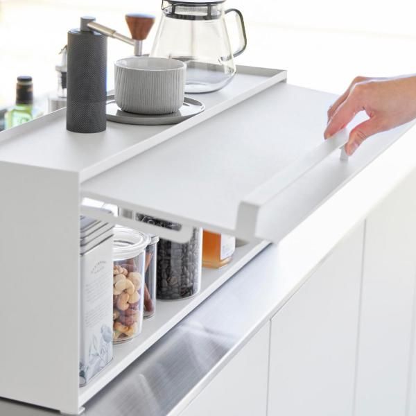 前が開くキッチンカウンター上収納ラック タワー TOWER D15 toh-477152